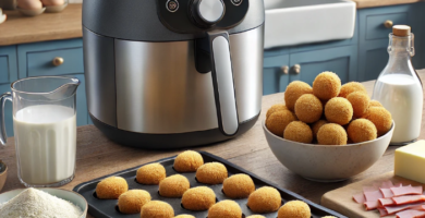 Cómo hacer croquetas caseras, frescas, congeladas, en freidora de aire