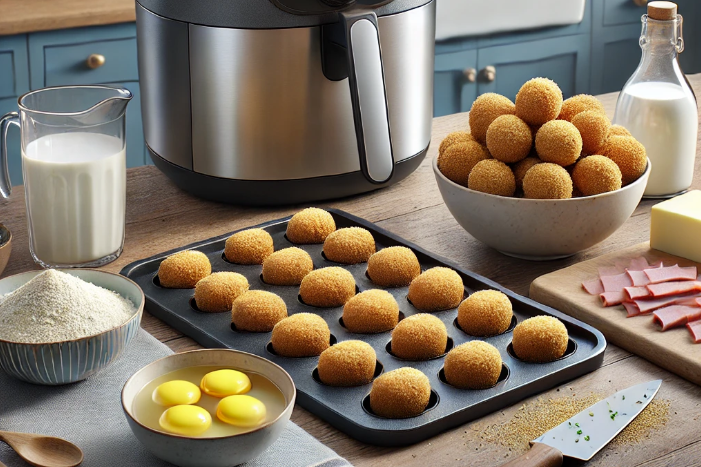 Cómo hacer croquetas caseras, frescas, congeladas, en freidora de aire